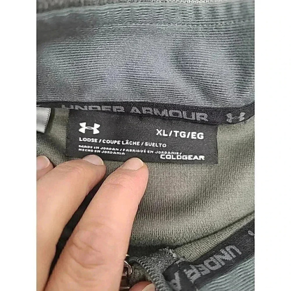 Under Armour Loose Cold Gear Grey 1/4 Zip Pull Over Men's Size XL - Picture 4 of 7